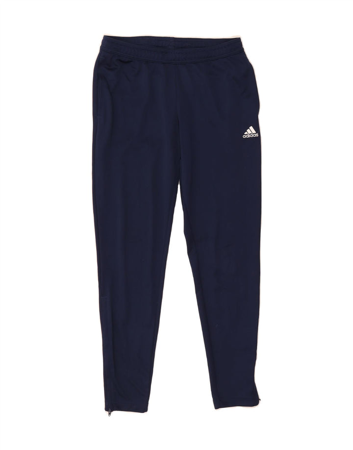ADIDAS Womens Tracksuit Trousers UK 12/14 Medium  Navy Blue Polyester Vintage Adidas and Second-Hand Adidas from Messina Hembry 