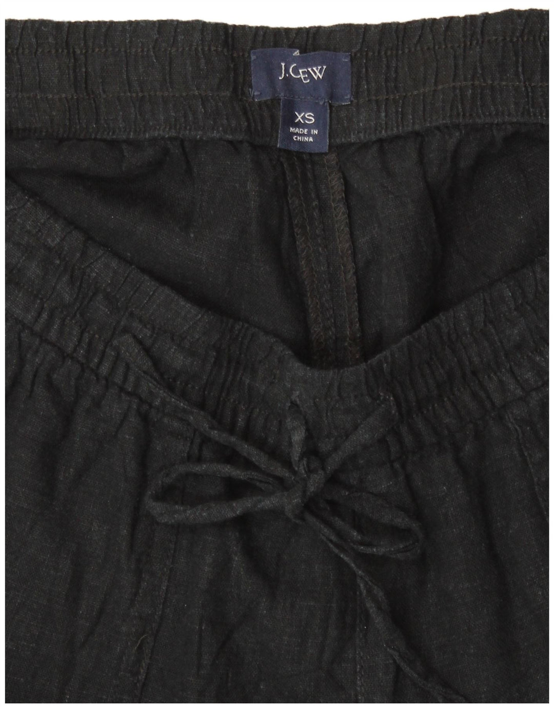 J. CREW Womens Casual Shorts XS W26 Black Linen