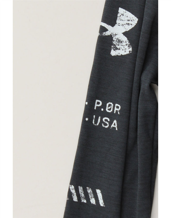 Under Armour Boys Graphic Pullover Tracksuit Top 9-10 Years Medium Grey