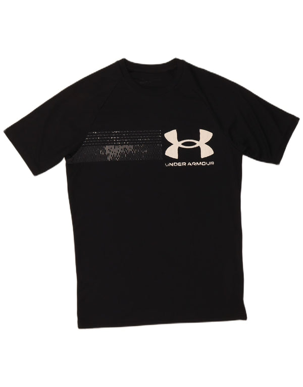 Under Armour Mens Heat Gear Graphic T-Shirt Top Small Black