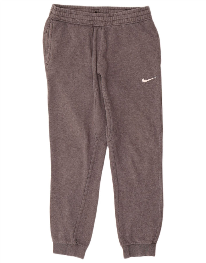 NIKE Womens Tracksuit Trousers Joggers UK 10 Small  Grey Cotton
