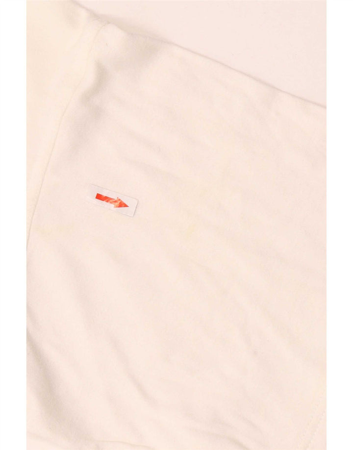 Byblos Mens Graphic T-Shirt Top Medium White Cotton
