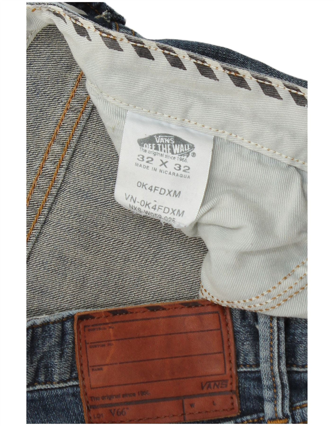 Vans Mens Straight Jeans W32 L32 Blue