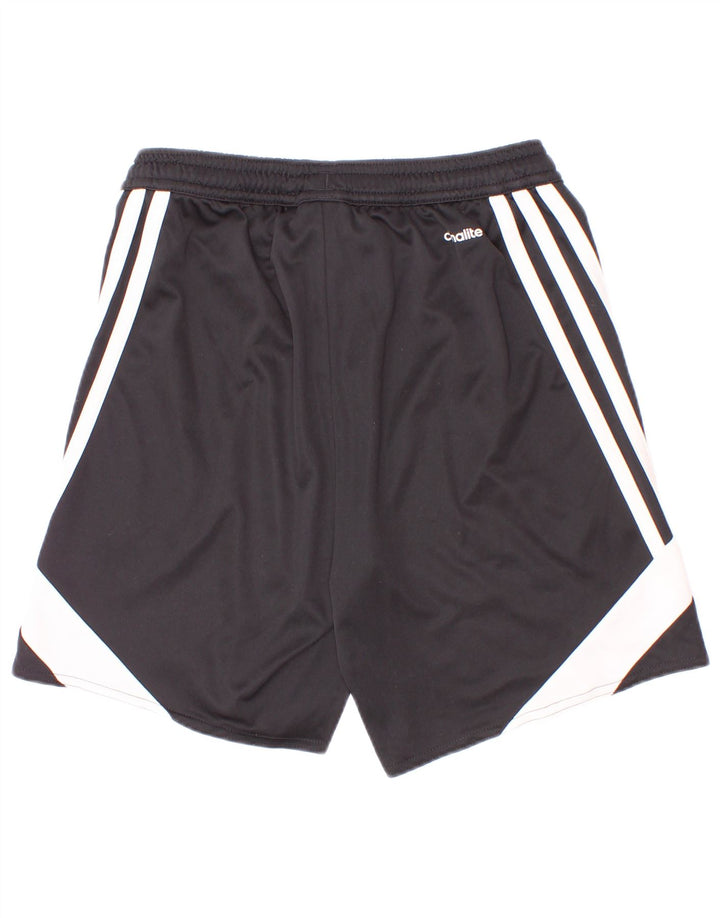 Adidas Boys Sport Shorts 9-10 Years Medium Black Colourblock Polyester