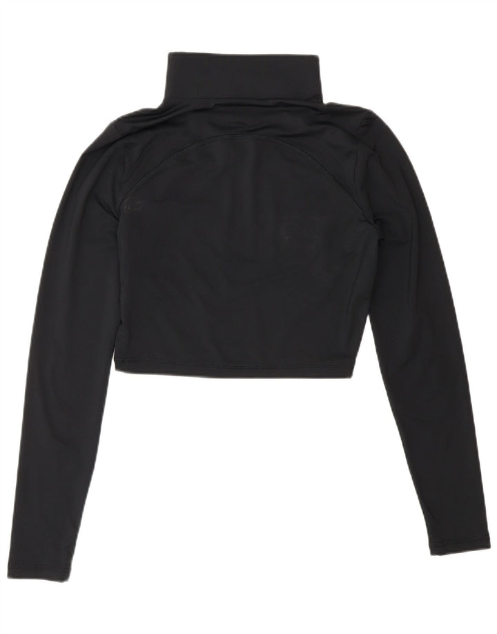 Under Armour Womens Graphic Crop Pullover Tracksuit Top UK 8 Small Black