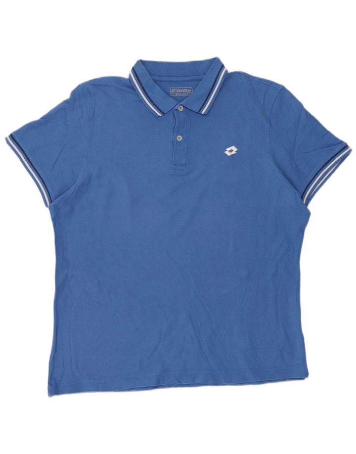 Lotto Mens Polo Shirt Large Blue