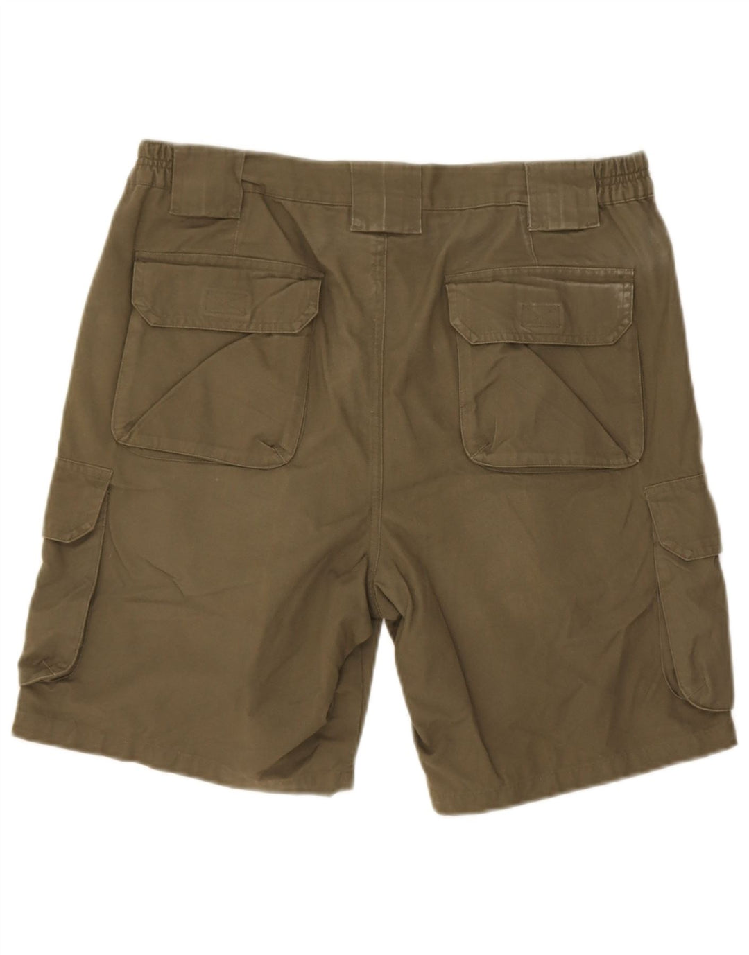 Zara Mens Cargo Shorts EU 42 Large W32  Khaki Cotton