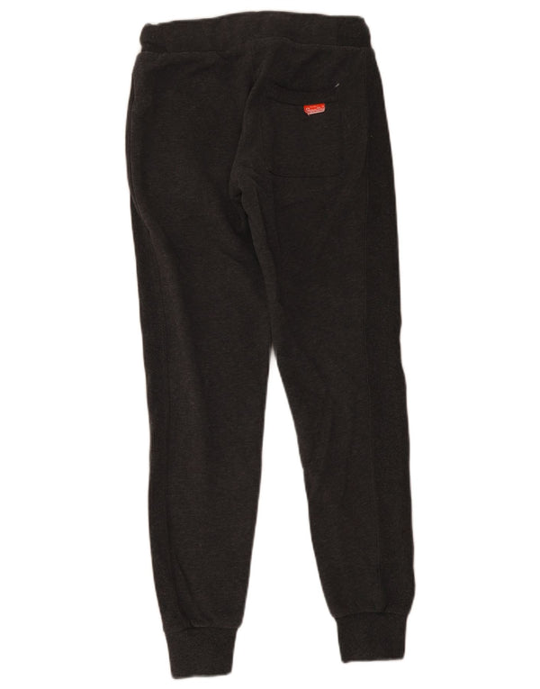 Superdry Mens Slim Fit Tracksuit Trousers Joggers XS Grey Cotton