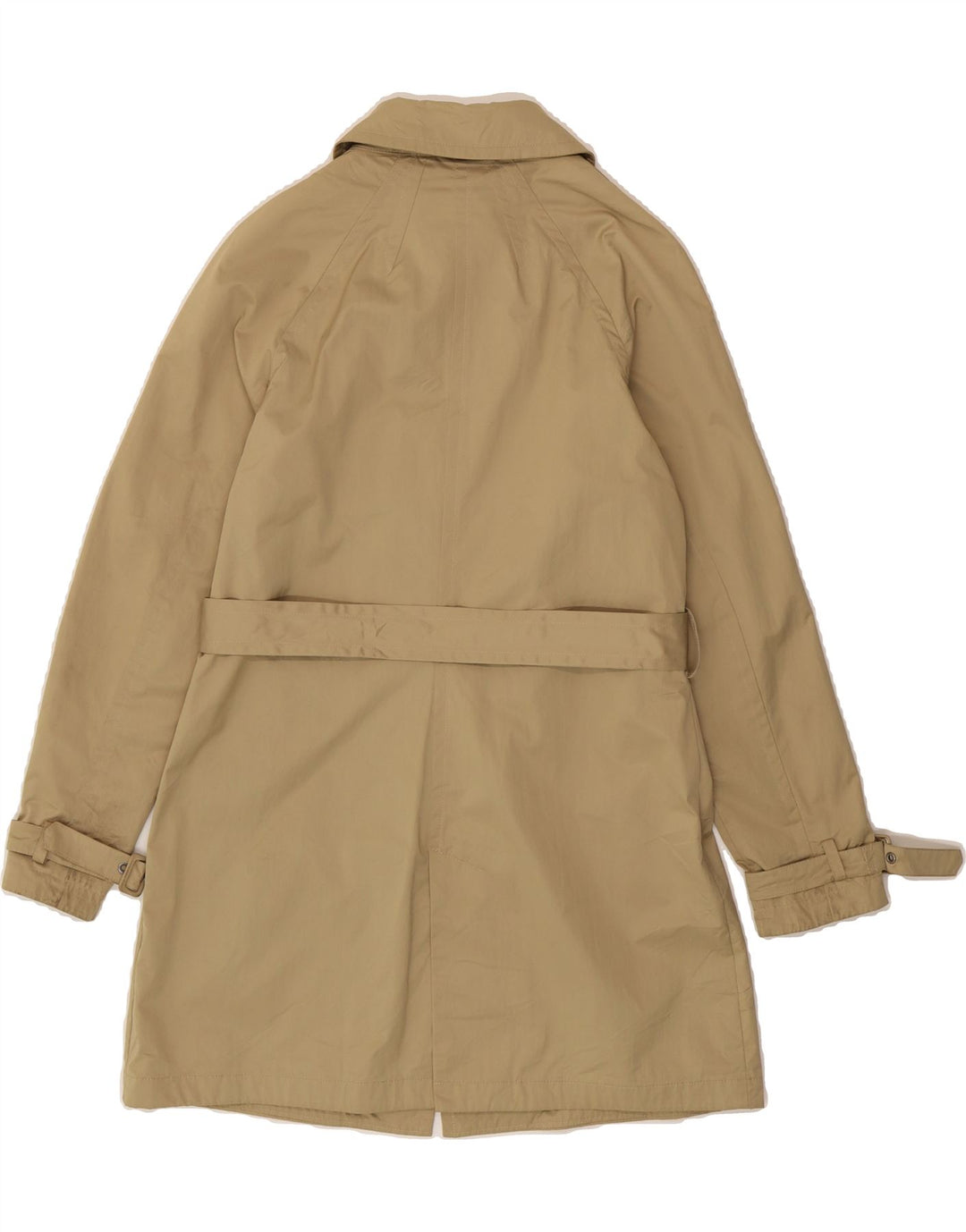 SLAM Womens Overcoat UK 10 Small Beige Polyester Vintage Slam and Second-Hand Slam from Messina Hembry 