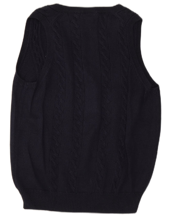 Gant Womens Vest Tank Top UK 16 Large Navy Blue Cotton