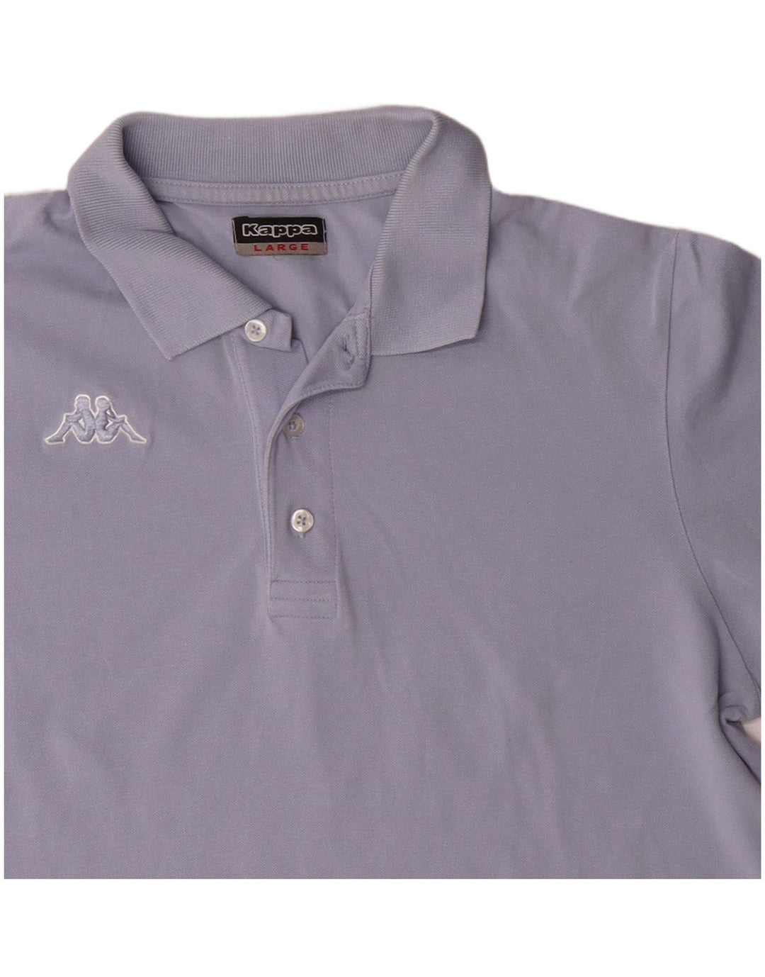 KAPPA Mens Polo Shirt Large Purple Cotton