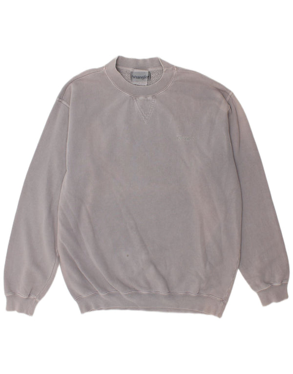 Wrangler Mens Sweatshirt Jumper Large Grey Cotton
