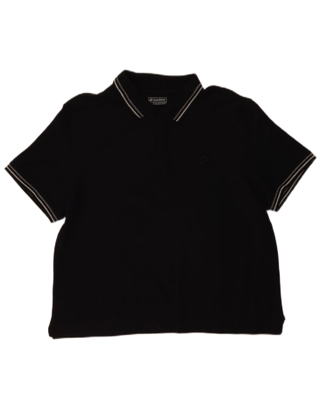 LOTTO Mens Polo Shirt 2XL Black