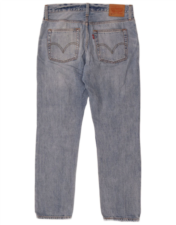 Levi's Womens 501 CT Distressed Straight Jeans W26 L29 Blue