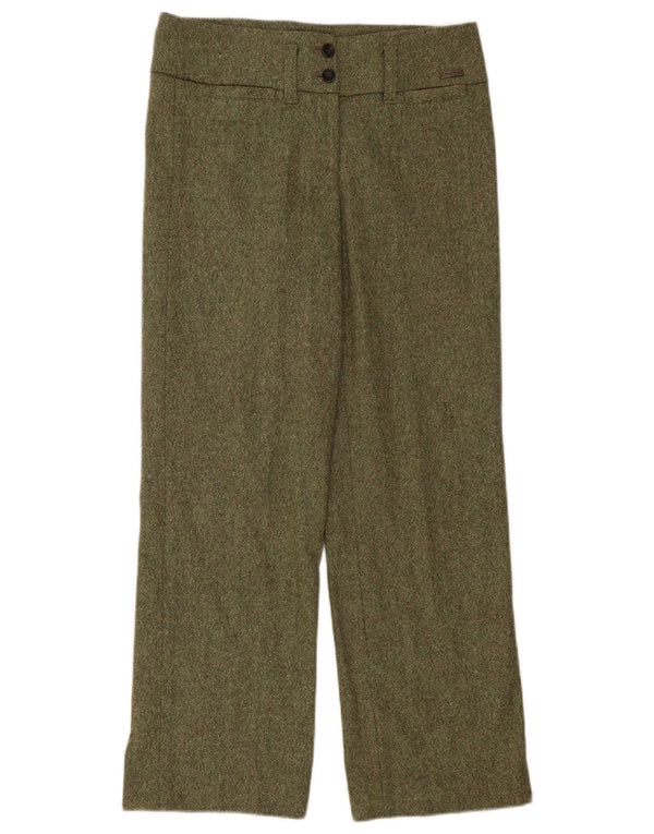 Conte of Florence Womens Straight Suit Trousers IT 44 Medium W34 L31 Khaki