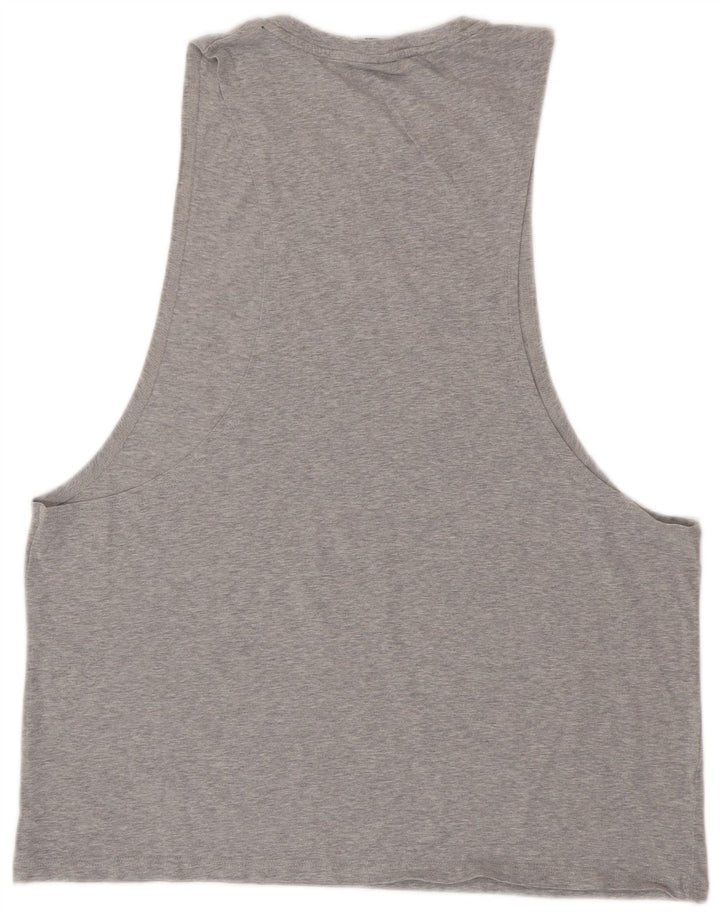 GYMSHARK Mens Graphic Vest Top 2XL Grey