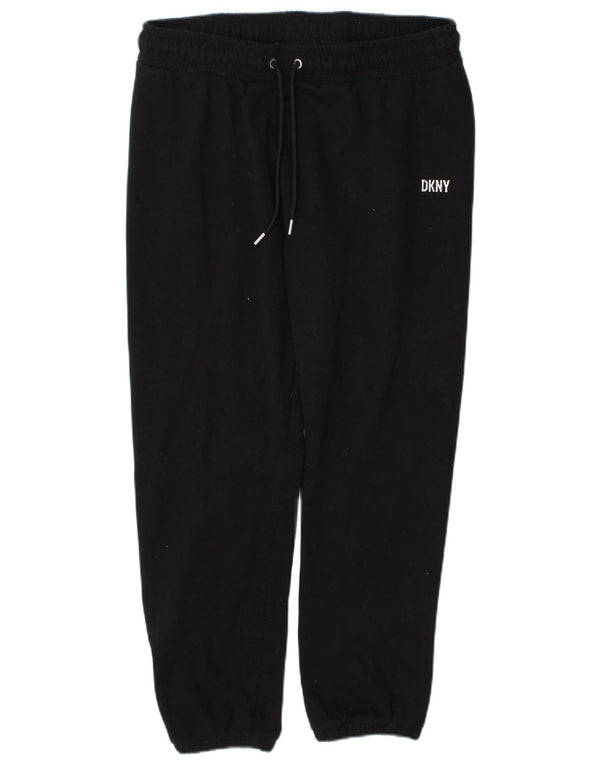 Dkny Mens Tracksuit Trousers Joggers Large  Black Cotton