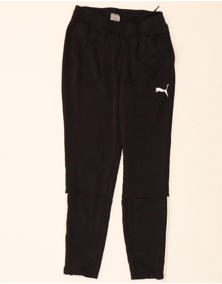 PUMA Womens Tracksuit Trousers UK 12 Medium  Black Colourblock Polyester Vintage Puma and Second-Hand Puma from Messina Hembry 