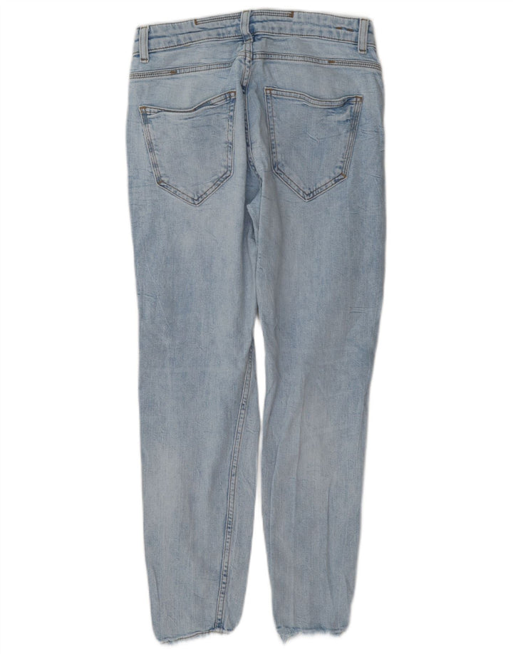 Zara Mens Distressed Slim Jeans EU 38 Small W30 L27 Blue