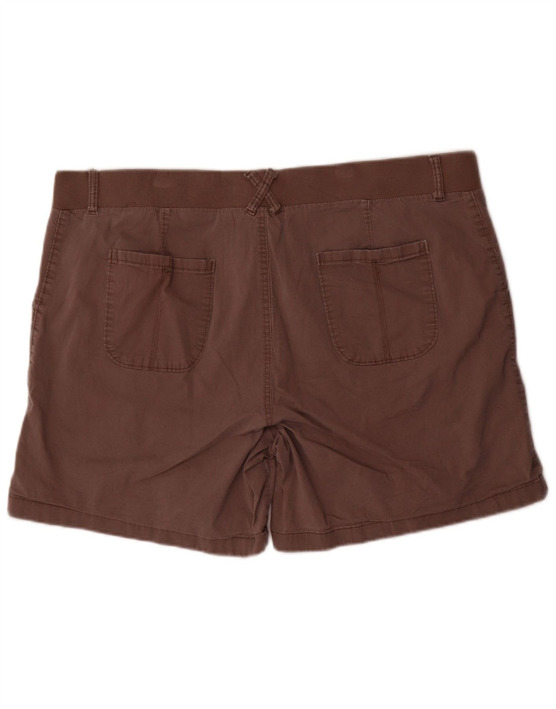 LEE Womens Riders Mid Rise Chino Shorts US 22 3XL W44  Brown Cotton