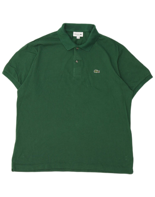 Lacoste Mens Classic Fit Polo Shirt Size 6 XL Green Cotton