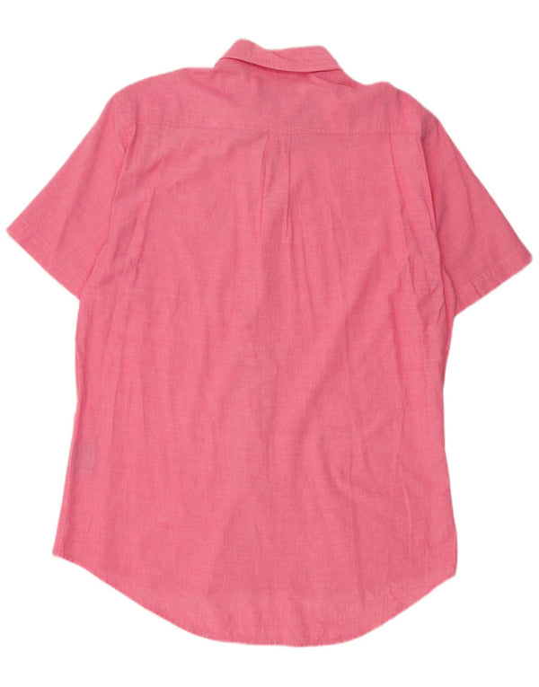 Kappa Mens Short Sleeve Shirt Large Pink Cotton