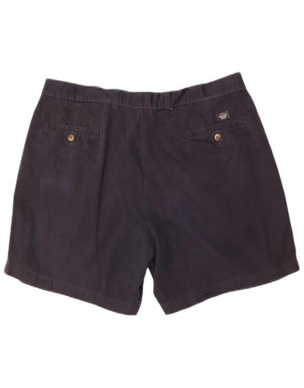 Dockers Mens Pegged Chino Shorts W38 XL  Navy Blue Cotton