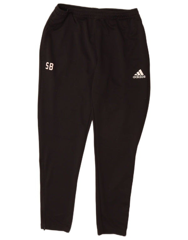 Adidas Womens Aeroready Graphic Tracksuit Trousers UK 14 Large Black
