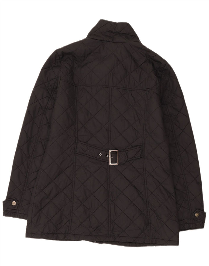 Laura Ashley Womens Quilted Jacket UK 14 Large Black Polyamide