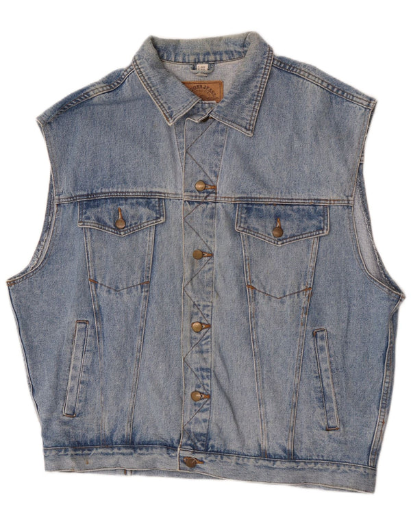 Arizona Jeans Mens Denim Gilet UK 46/48 3XL Blue Cotton