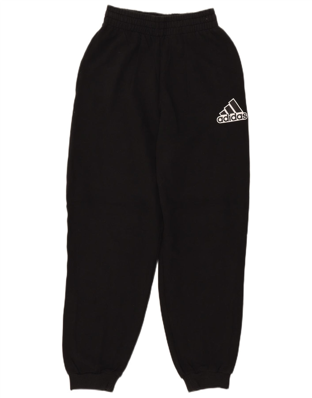 ADIDAS Womens Graphic Tracksuit Trousers Joggers UK 4/6 XS  Black Cotton