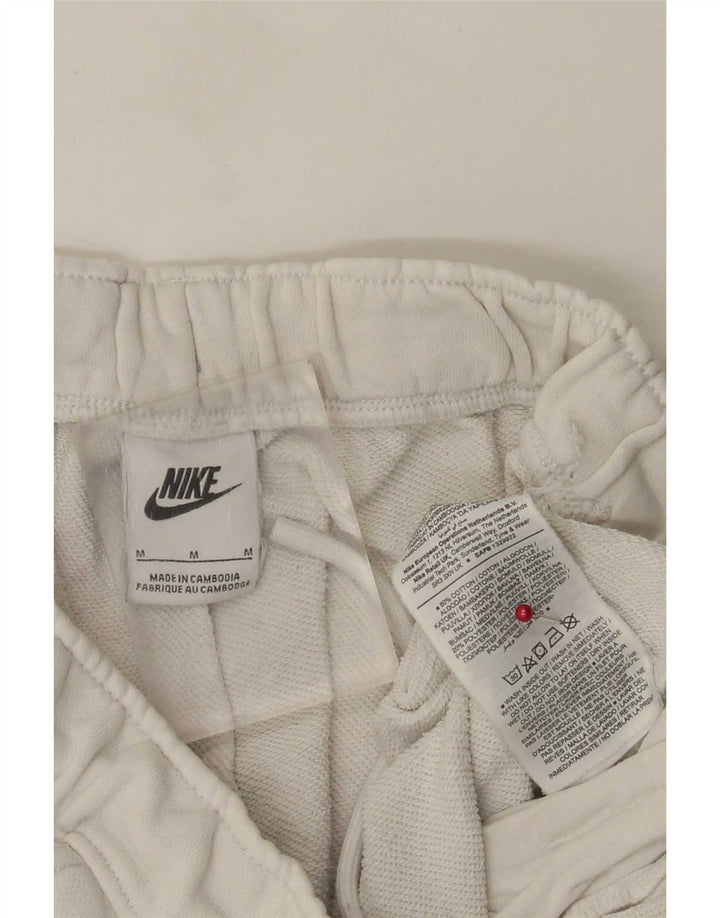 Nike Mens Graphic Tracksuit Trousers Joggers Medium White Colourblock