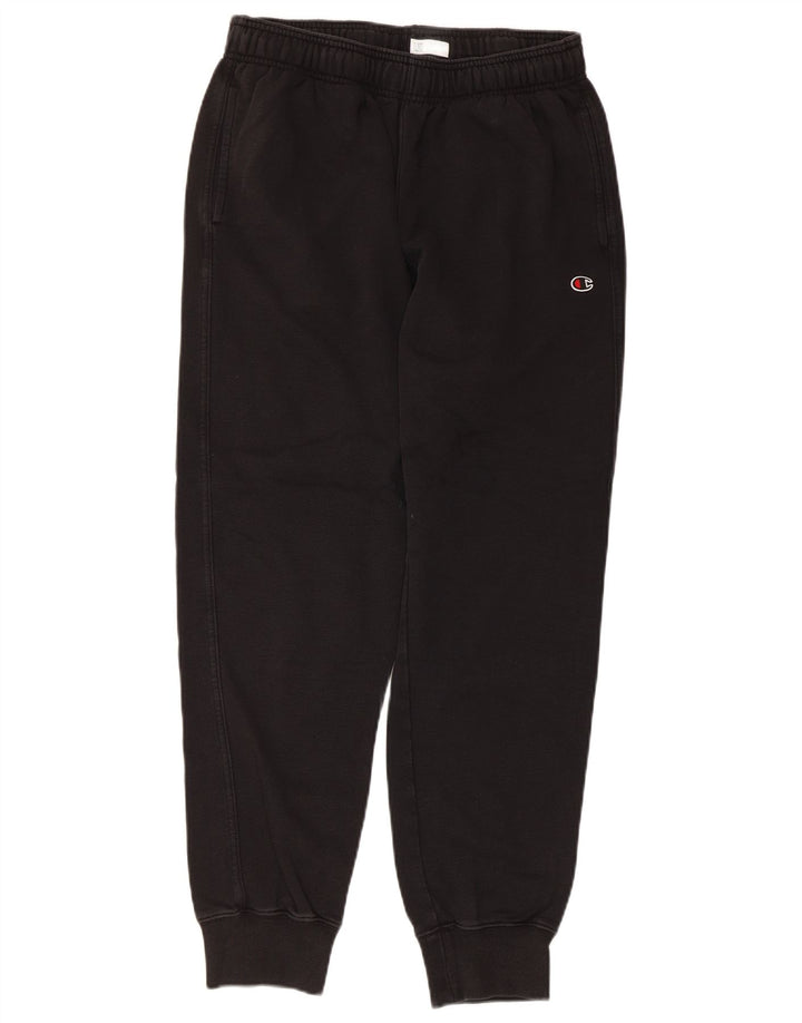 Champion Mens Tracksuit Trousers Joggers Medium Black Cotton