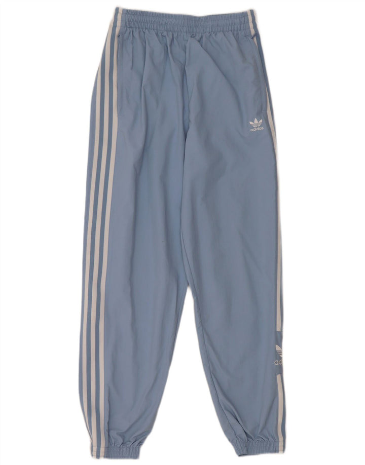 ADIDAS Mens Graphic Tracksuit Trousers Joggers Small  Blue Polyamide