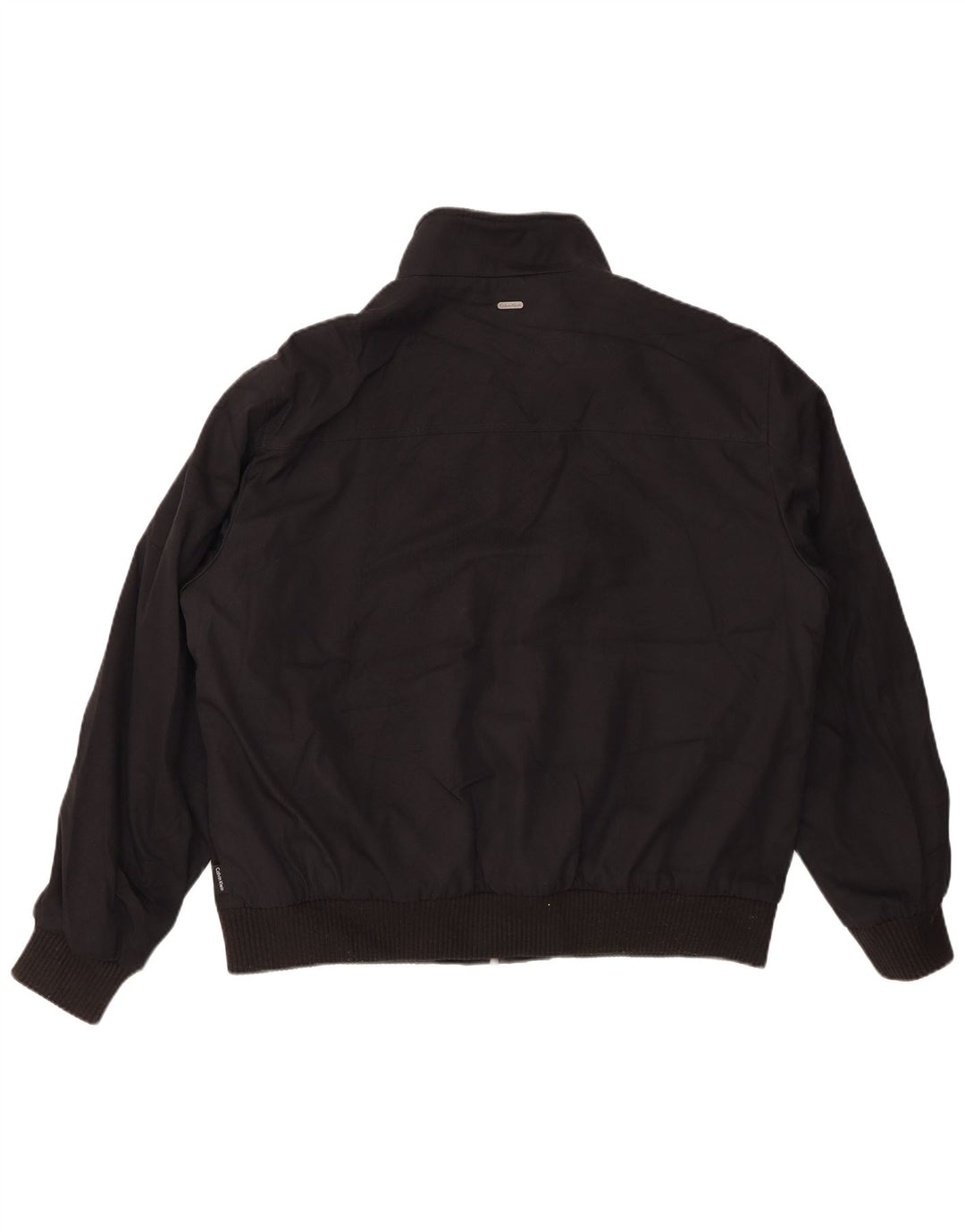 CALVIN KLEIN Mens Bomber Jacket UK 40 Large Black Polyester