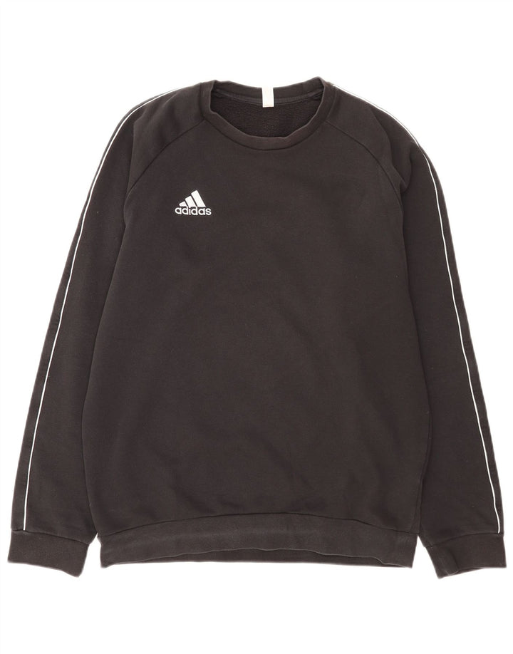 Adidas Mens Sweatshirt Jumper Medium Black Cotton
