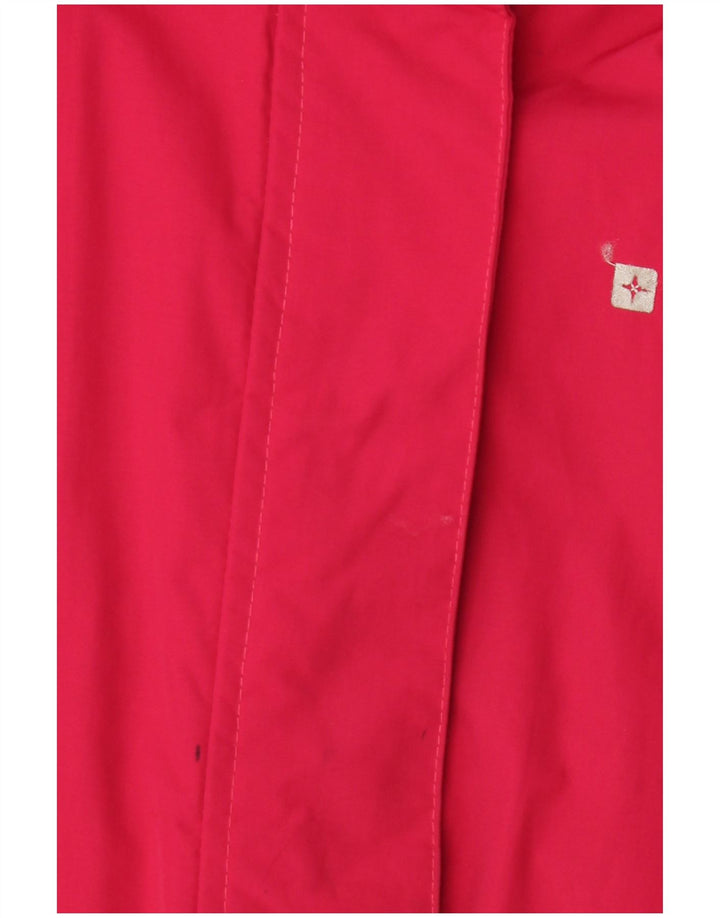 MOUNTAIN WAREHOUSE Womens Windbreaker Jacket UK 14 Large Red Colourblock
