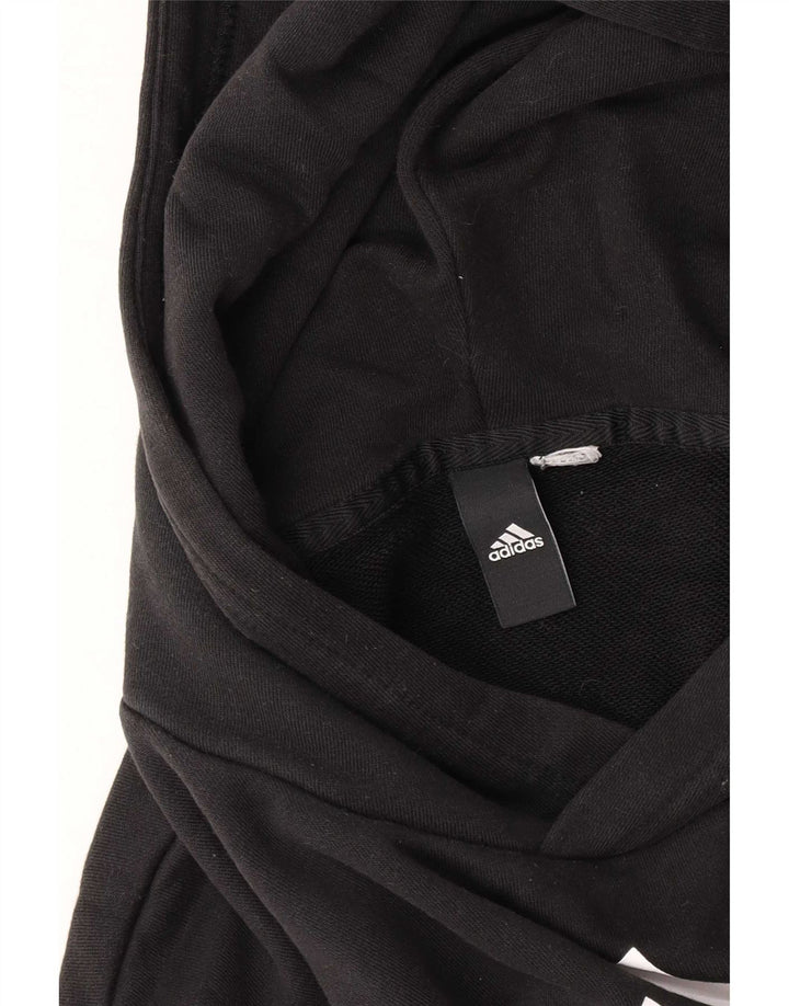 Adidas Mens Graphic Hoodie Jumper Small Black