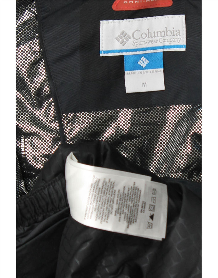 Columbia Womens Omni-Heat Windbreaker Jacket UK 14 Medium Black Check Nylon