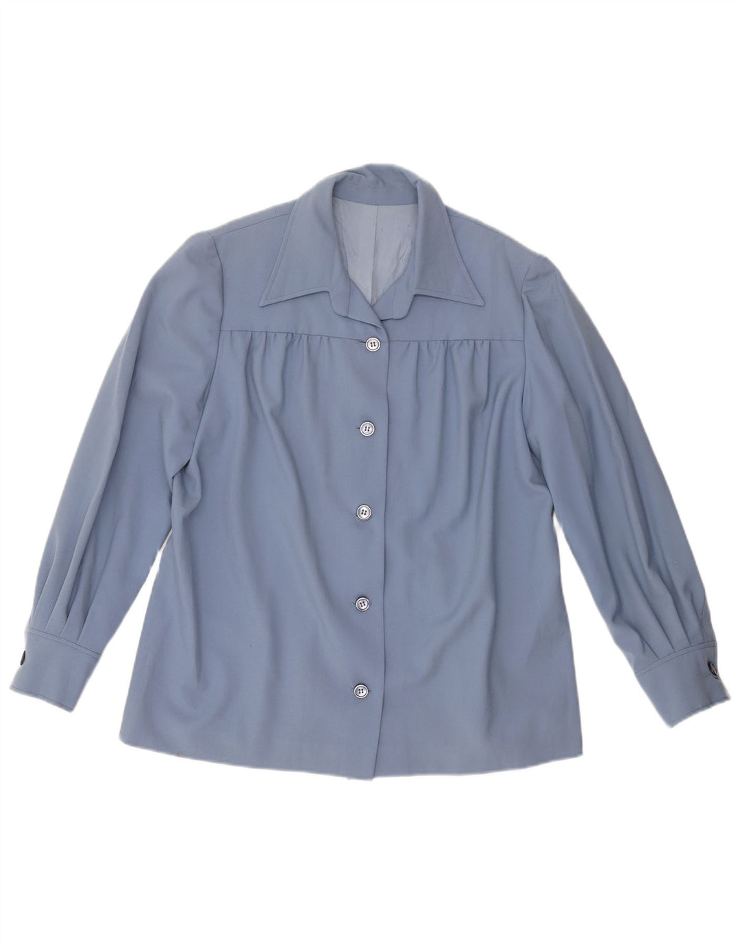 VINTAGE Womens Shirt UK 18 XL Blue