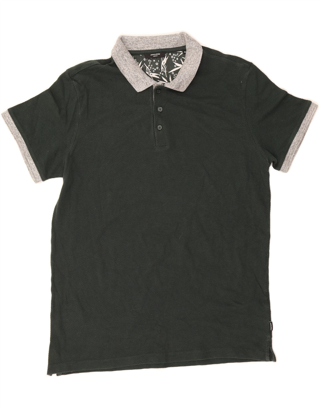 JACK & JONES Mens Polo Shirt XL Green Vintage Jack & Jones and Second-Hand Jack & Jones from Messina Hembry 