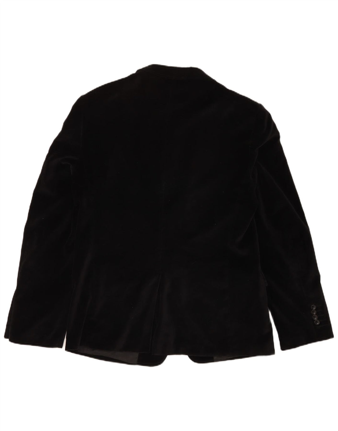 Calliope Mens 2 Button Velvet Blazer Jacket IT 52 XL Black Cotton