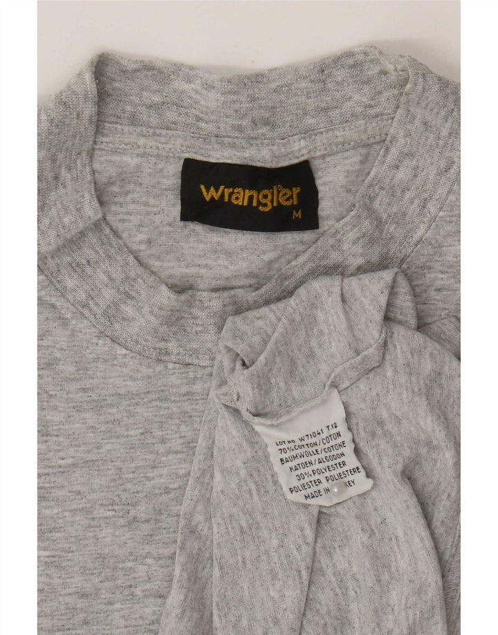 Wrangler Mens T-Shirt Top Medium Grey Flecked Cotton