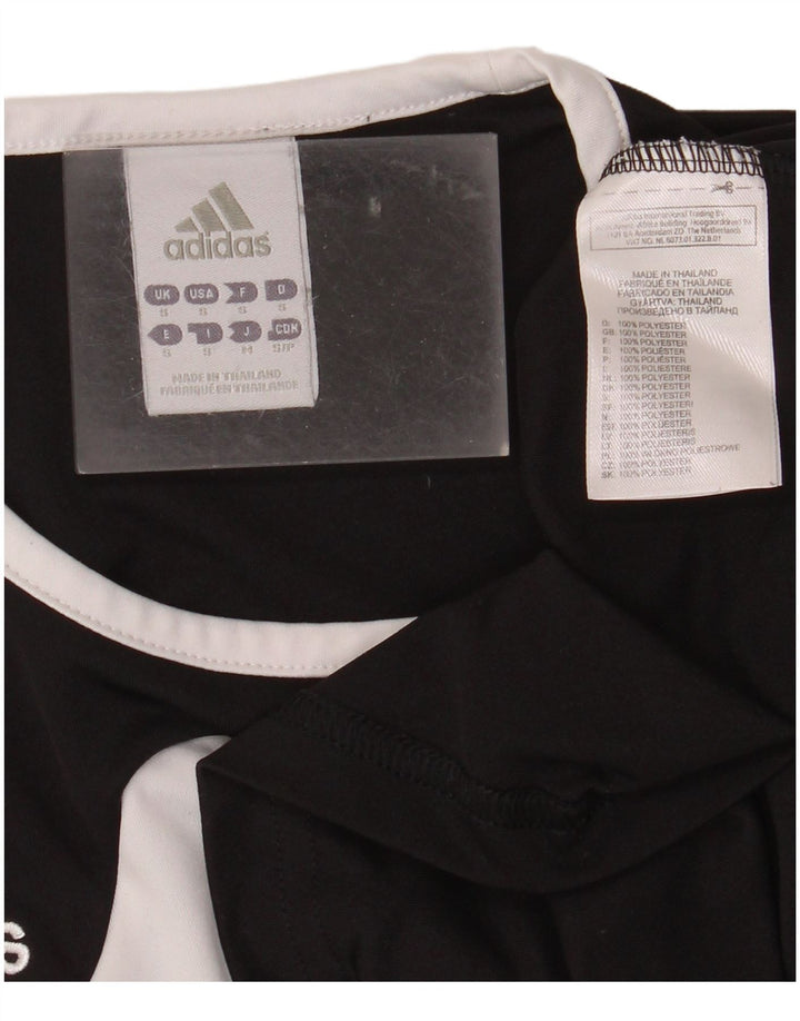 ADIDAS Mens Climalite T-Shirt Top Small Black Colourblock Polyester
