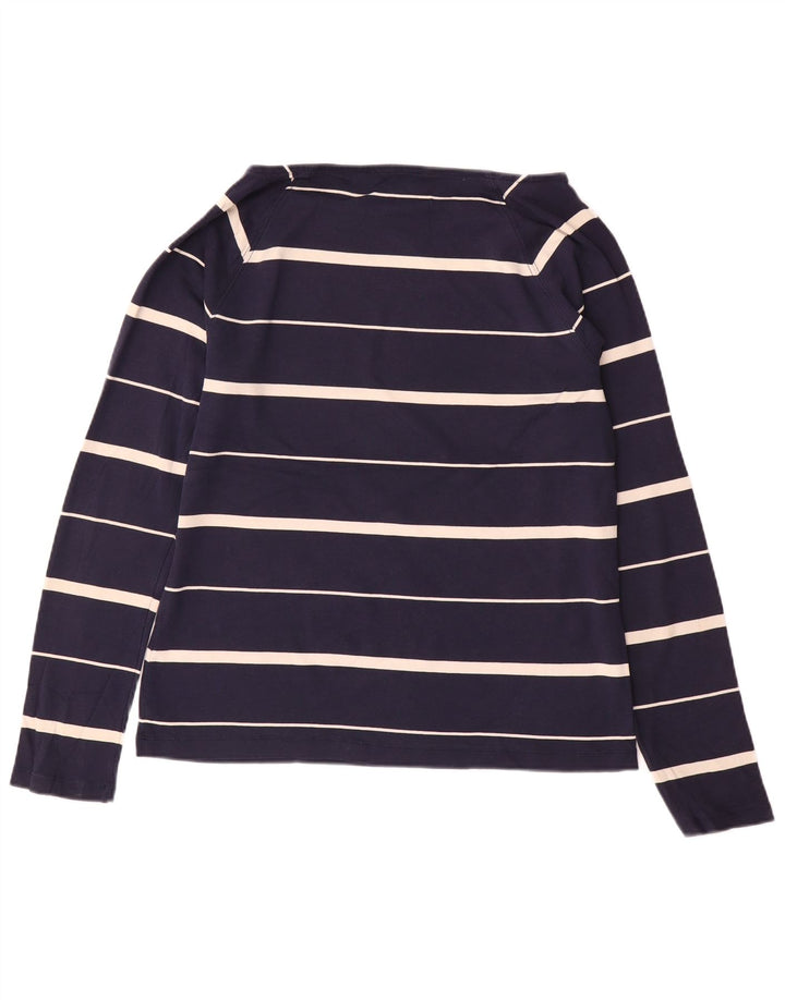 Tommy Hilfiger Womens Top Long Sleeve UK 18 XL Navy Blue Striped