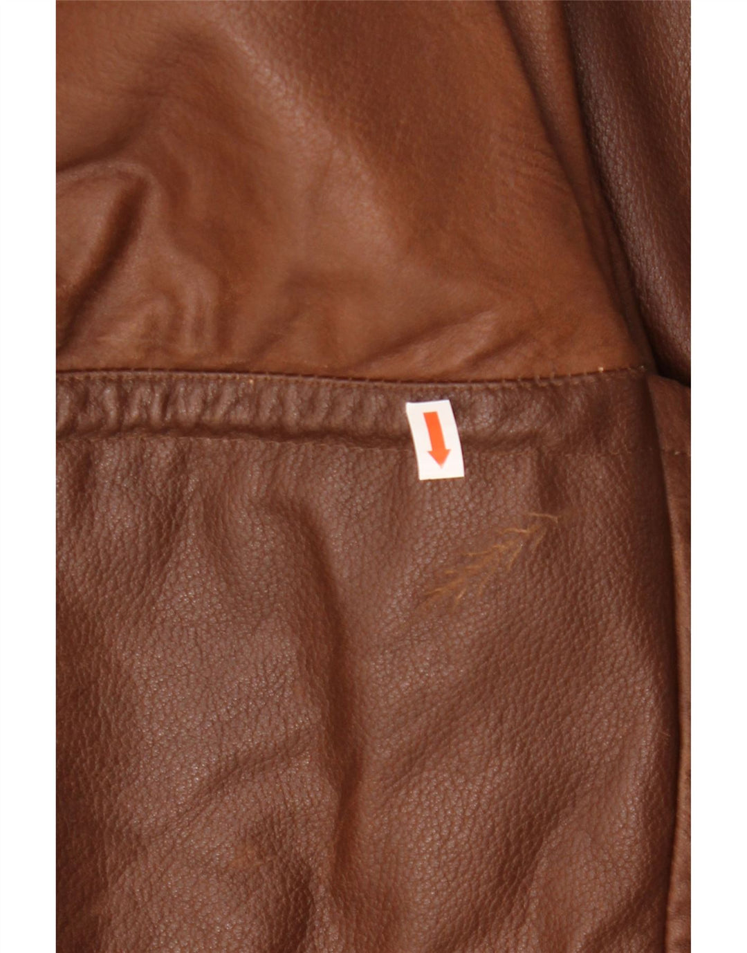 VINTAGE Mens Leather Jacket UK 42 XL Brown Leather