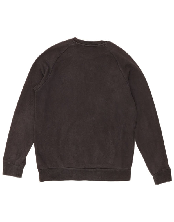 Adidas Boys Graphic Sweatshirt Jumper 13-14 Years Black Cotton