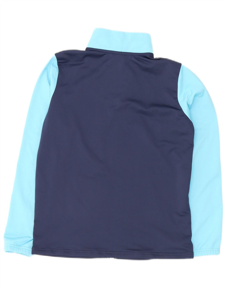 Nike Boys Tracksuit Top Jacket 13-14 Years XL Navy Blue Colourblock