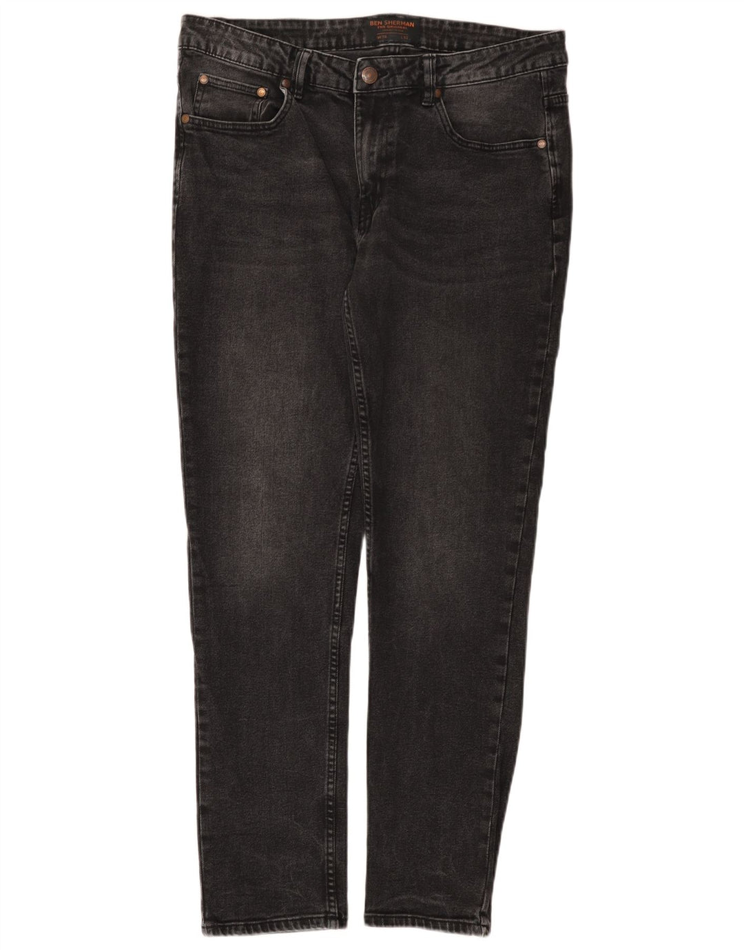 Ben Sherman Mens Brighton  Slim Jeans W36 L32 Black Cotton