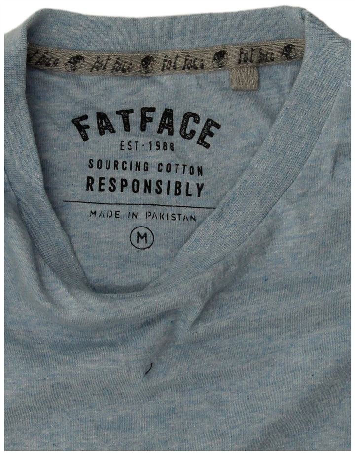 Fat Face Mens T-Shirt Top Medium Blue Cotton